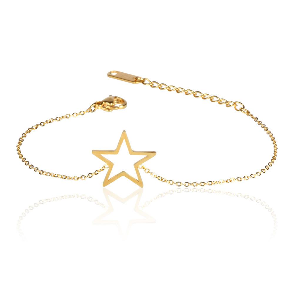 Náramok s hviezdičkou zlatá