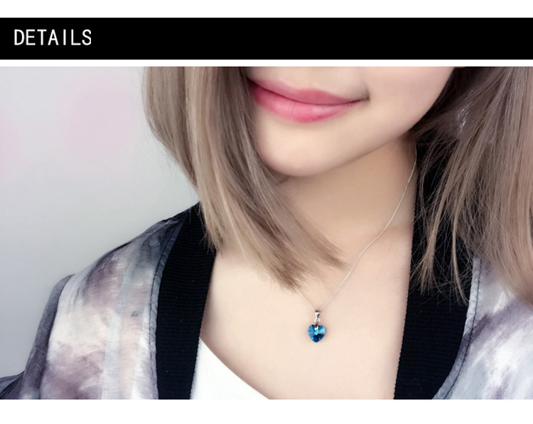 Náhrdelník krištáľové srdiečko Swarovski elements biela