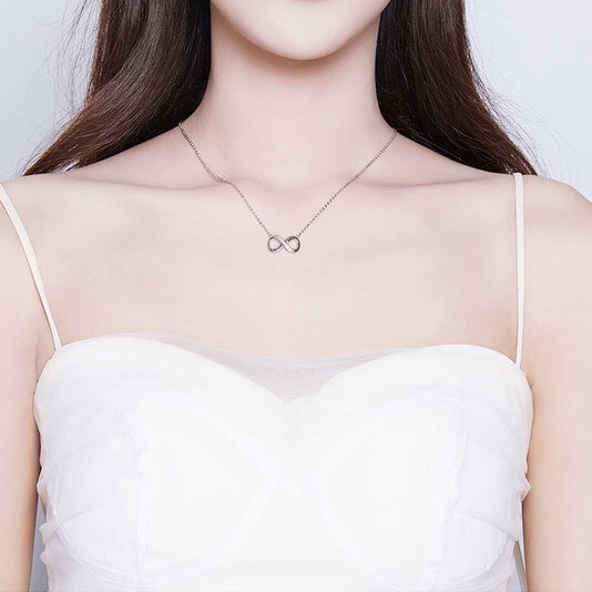 Glory strieborný náhrdelník Nekonečno family forever