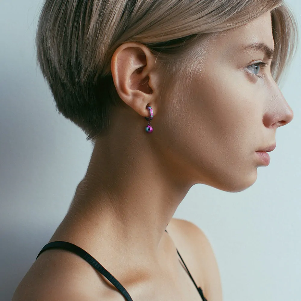 Dámske náušnice z chirurgickej ocele Zara strieborné