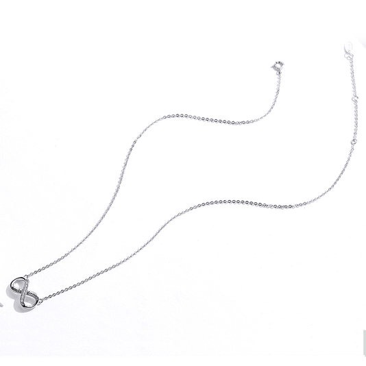 Glory strieborný náhrdelník Nekonečno family forever