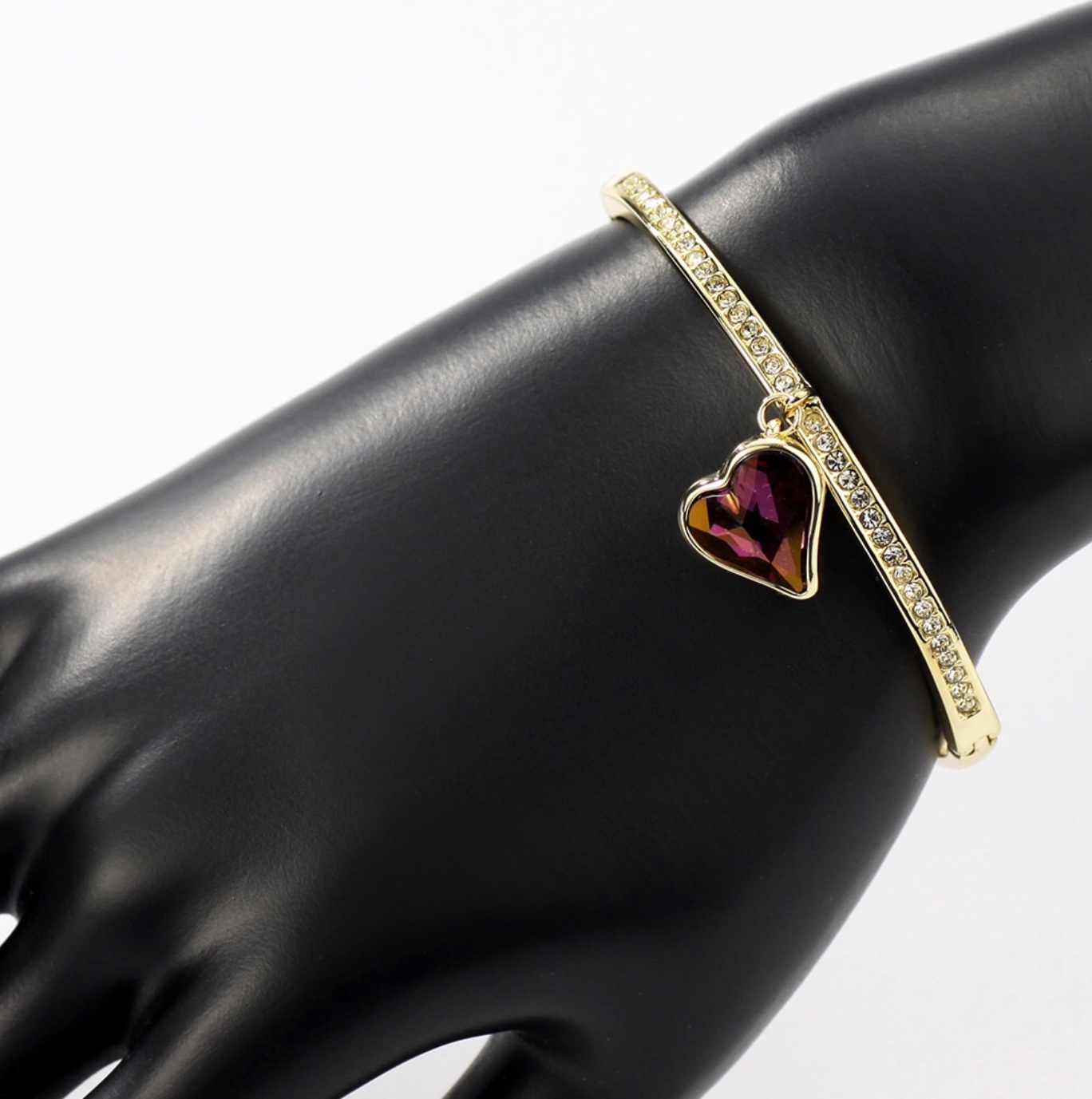 Náramok Glory žlté krištáľové srdce