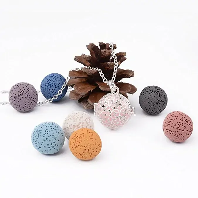 Aroma difúzny náhrdelník Harmony Flower s lávovými kameňmi