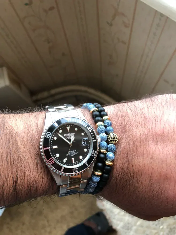 Charms náramok 2 ks čierna/zlatá