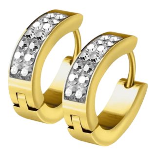 Dámske náušnice z chirurgickej ocele Emma zlaté