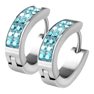 Dámske náušnice z chirurgickej ocele Emma strieborné