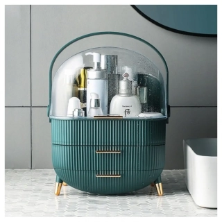 Organizér na šperky a kozmetiku zelený