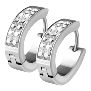 Dámske náušnice z chirurgickej ocele Emma strieborné