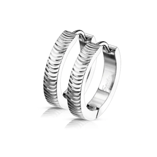 Dámske náušnice z chirurgickej ocele Nina strieborné