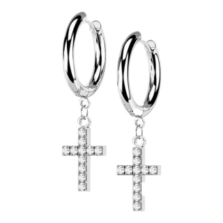 Dámske náušnice z chirurgickej ocele Lucy strieborné